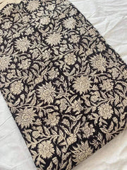 Indian Cotton Block Print Fabric by the Yard -Sewing and Quilting Fabric - Rohiyaan